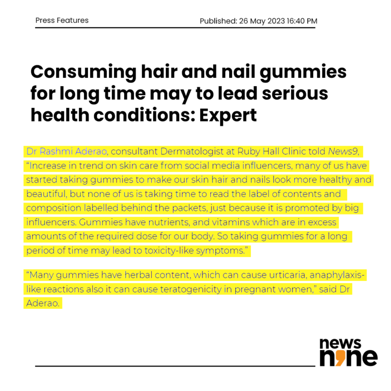 Consuming hair and nail gummies for long time may to lead serious health conditions: Expert